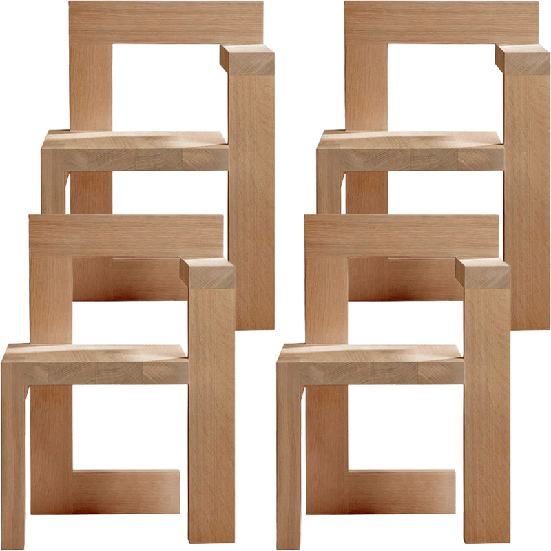 Moderner Armstuhl Holz offener Essakzent -Stuhl für Zuhause