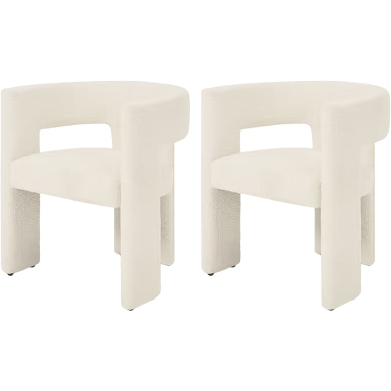 Moderne stijl armstoel houten open achterkant dineren accentstoel voor thuis