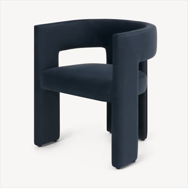 Moderne stijl armstoel houten open achterkant dineren accentstoel voor thuis