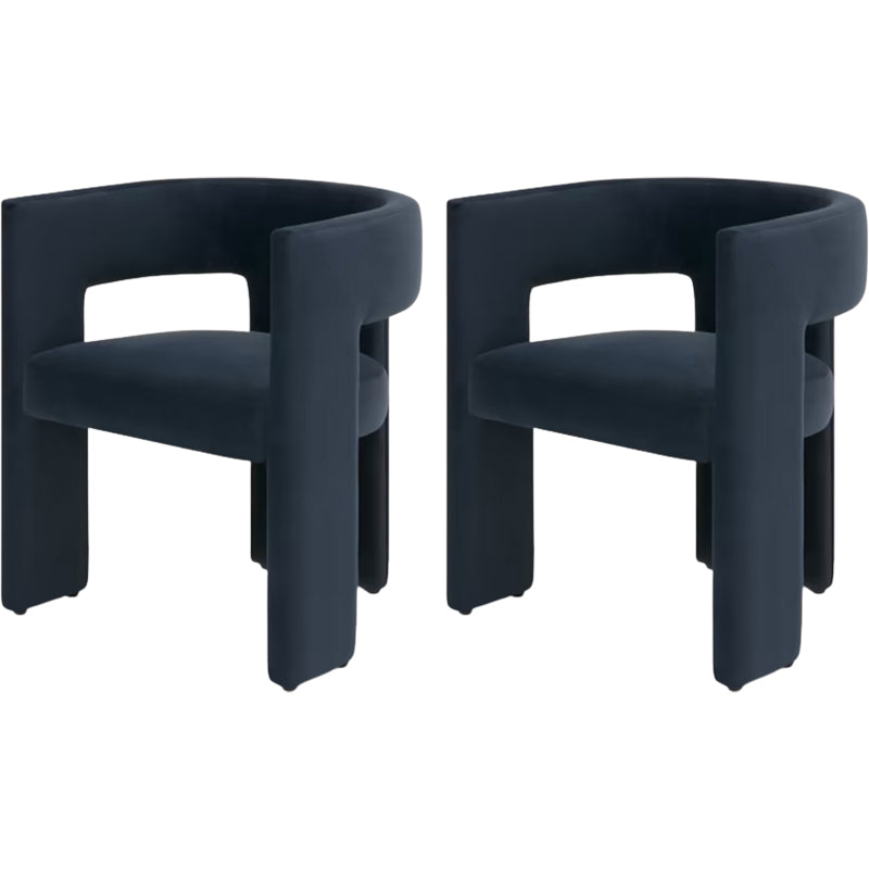 Moderne stijl armstoel houten open achterkant dineren accentstoel voor thuis