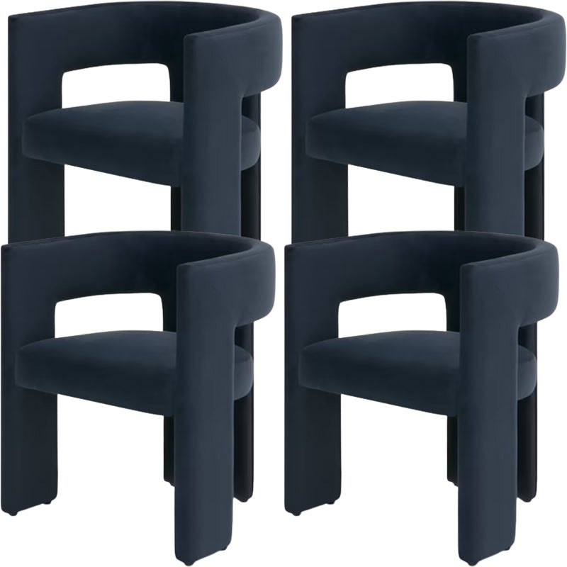 Moderne stijl armstoel houten open achterkant dineren accentstoel voor thuis