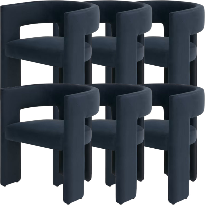 Moderne stijl armstoel houten open achterkant dineren accentstoel voor thuis