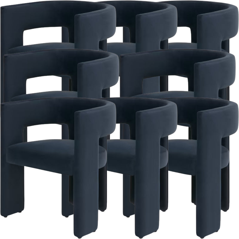 Moderne stijl armstoel houten open achterkant dineren accentstoel voor thuis