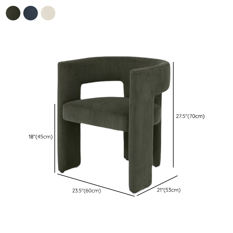 Moderne stijl armstoel houten open achterkant dineren accentstoel voor thuis