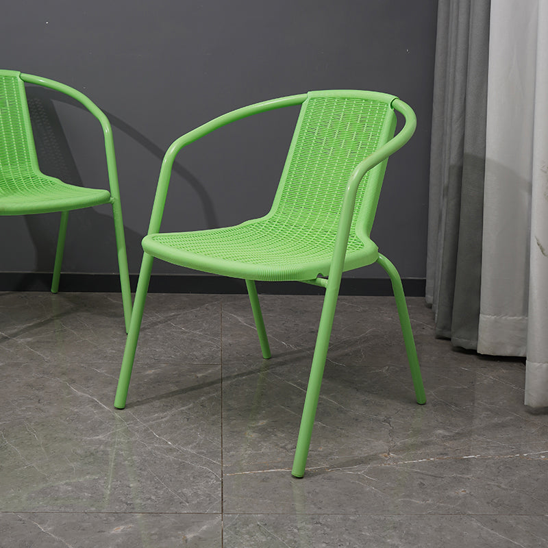 Eigentijdse stijl armstoel plastic dineren accentstoel voor eetkamer