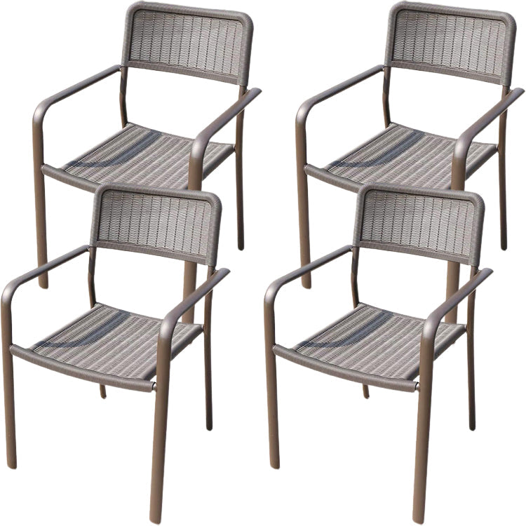 Eigentijdse stijl armstoel plastic dineren accentstoel voor eetkamer