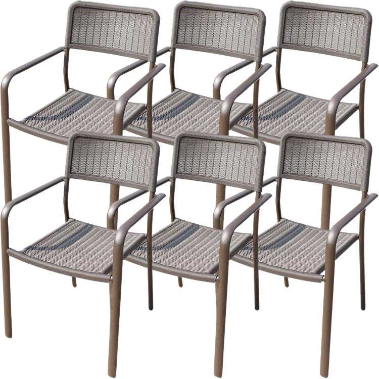 Eigentijdse stijl armstoel plastic dineren accentstoel voor eetkamer