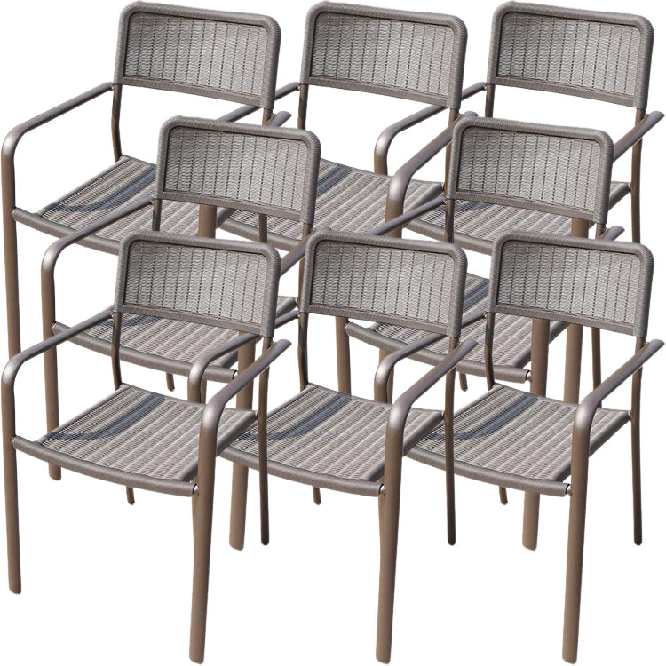 Eigentijdse stijl armstoel plastic dineren accentstoel voor eetkamer