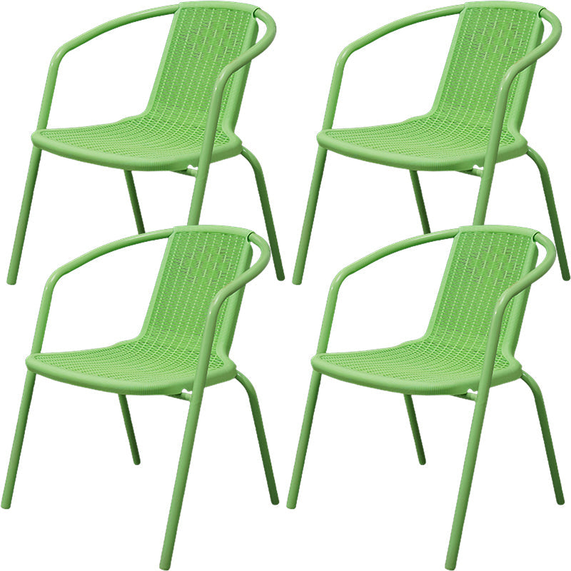 Eigentijdse stijl armstoel plastic dineren accentstoel voor eetkamer