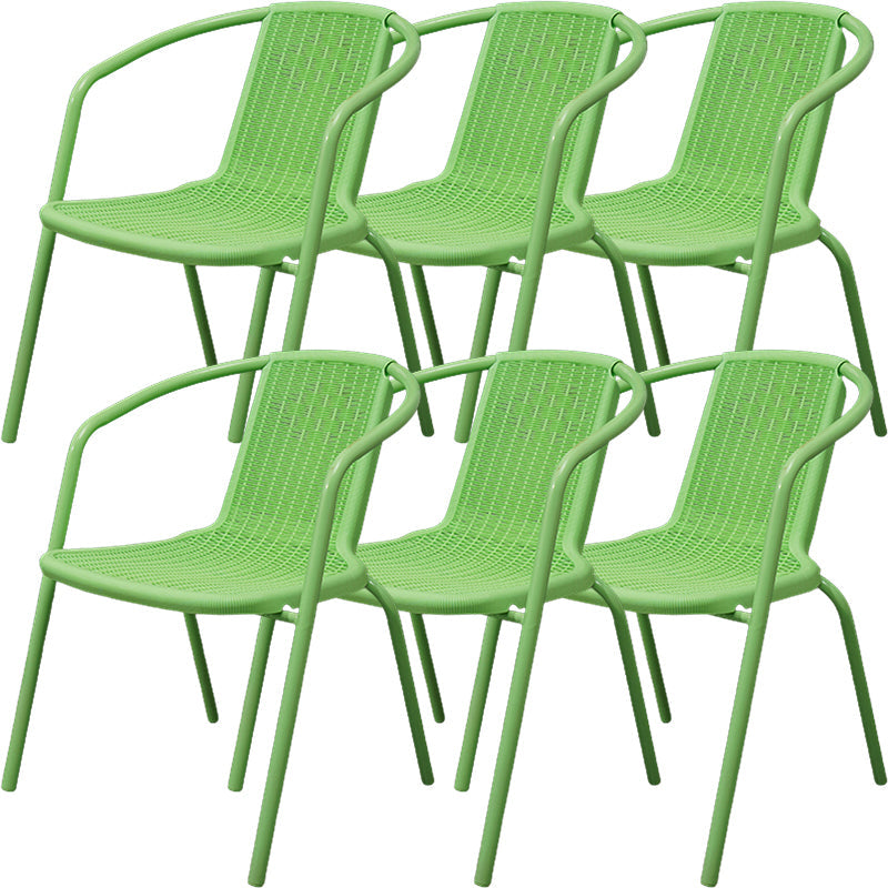 Eigentijdse stijl armstoel plastic dineren accentstoel voor eetkamer