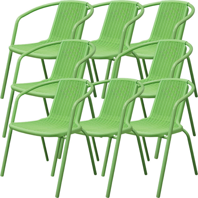 Eigentijdse stijl armstoel plastic dineren accentstoel voor eetkamer