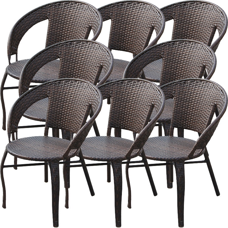 Eigentijdse stijl armstoel plastic dineren accentstoel voor eetkamer