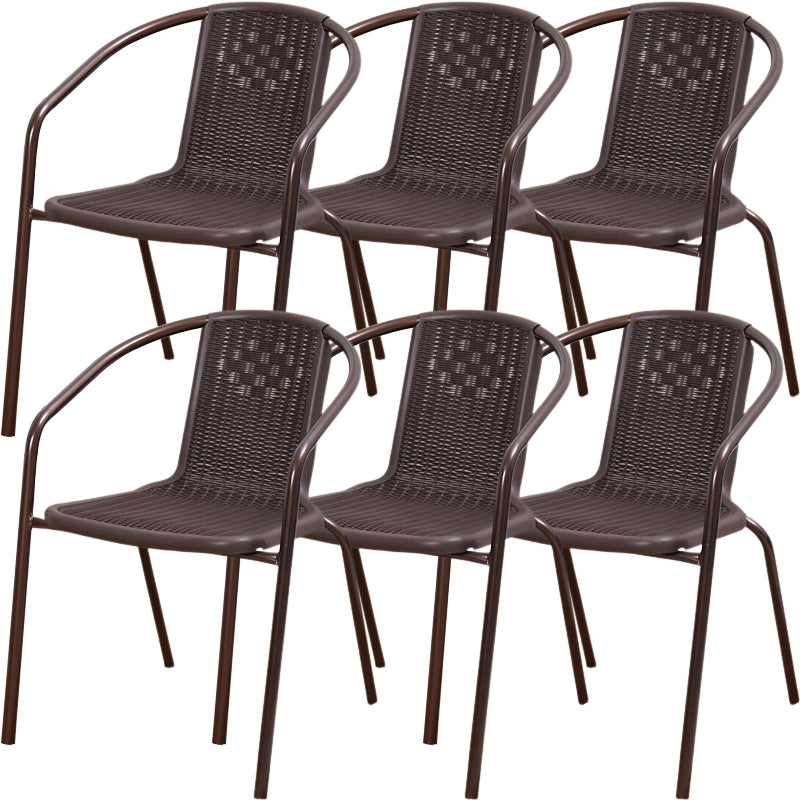 Eigentijdse stijl armstoel plastic dineren accentstoel voor eetkamer