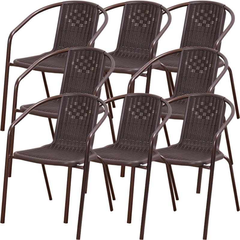 Eigentijdse stijl armstoel plastic dineren accentstoel voor eetkamer