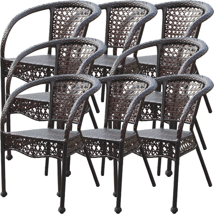 Eigentijdse stijl armstoel plastic dineren accentstoel voor eetkamer