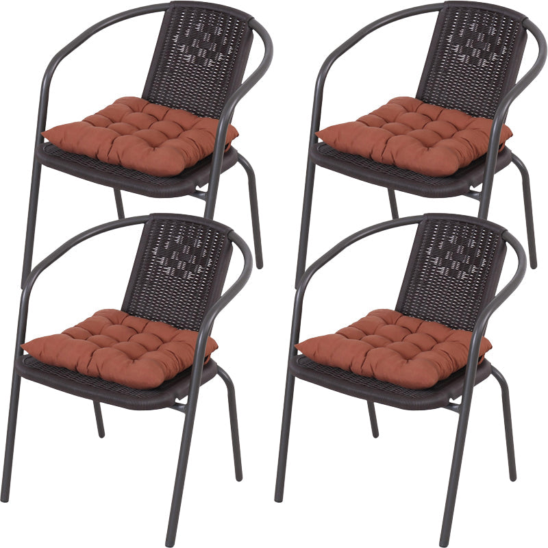 Eigentijdse stijl armstoel plastic dineren accentstoel voor eetkamer