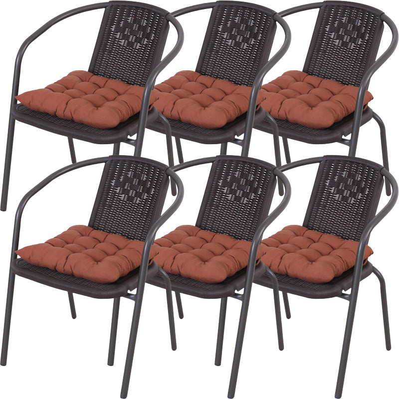 Eigentijdse stijl armstoel plastic dineren accentstoel voor eetkamer