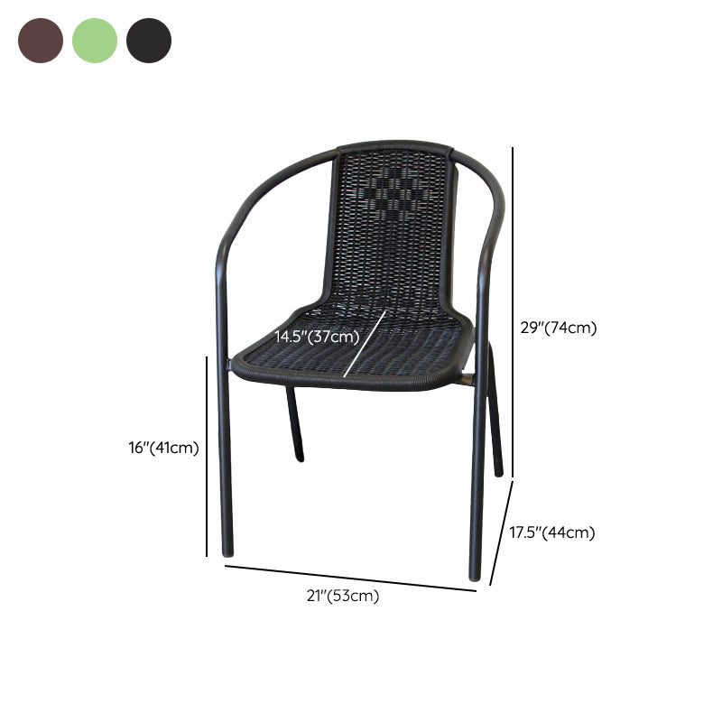 Eigentijdse stijl armstoel plastic dineren accentstoel voor eetkamer