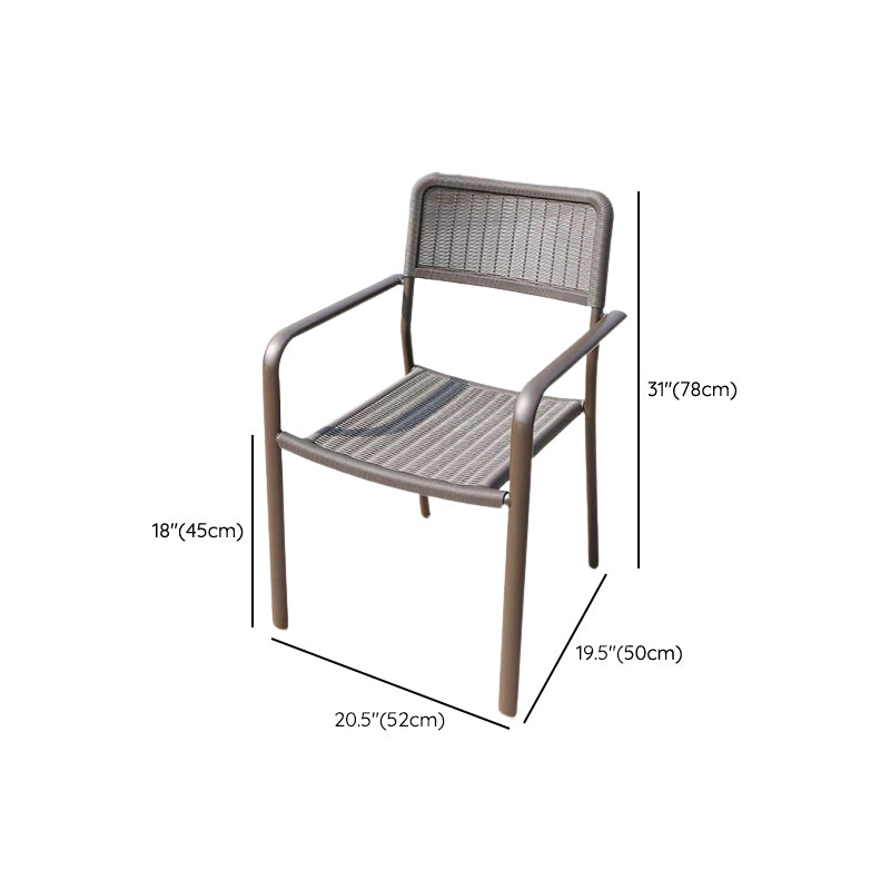 Eigentijdse stijl armstoel plastic dineren accentstoel voor eetkamer