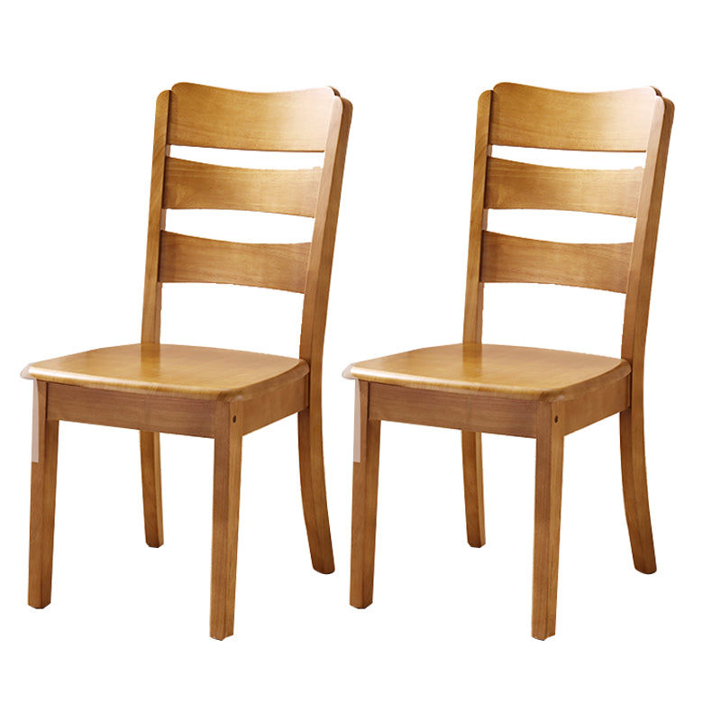 Sillas de comedor de madera sólida sillas de comedor sin brazo de estilo moderno