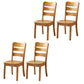 Sillas de comedor de madera sólida sillas de comedor sin brazo de estilo moderno