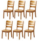 Sillas de comedor de madera sólida sillas de comedor sin brazo de estilo moderno