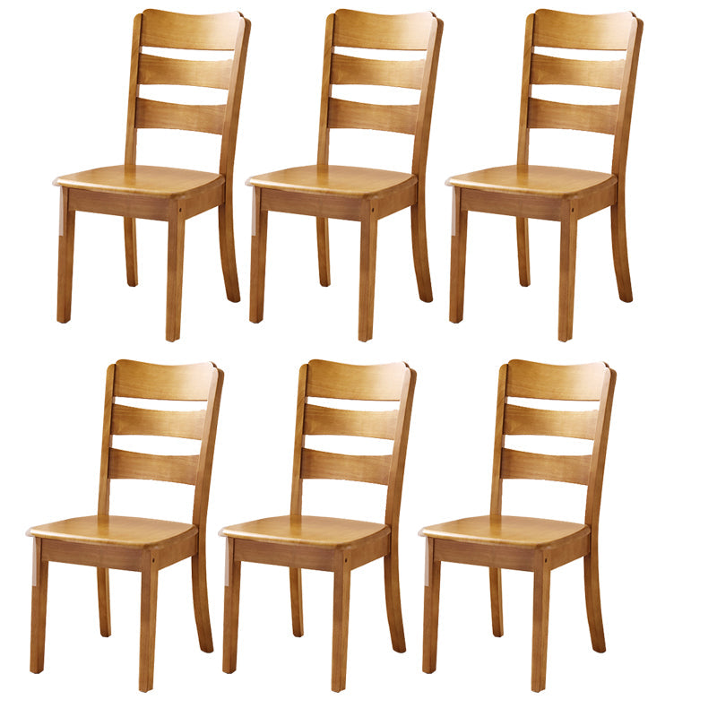 Sillas de comedor de madera sólida sillas de comedor sin brazo de estilo moderno