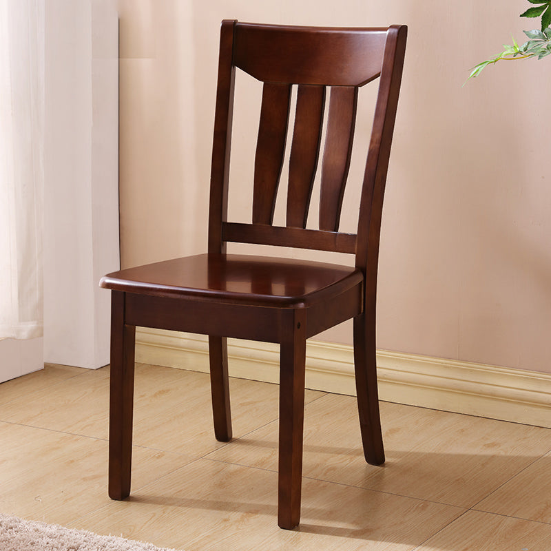 Sillas de comedor de madera sólida sillas de comedor sin brazo de estilo moderno