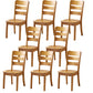 Sillas de comedor de madera sólida sillas de comedor sin brazo de estilo moderno