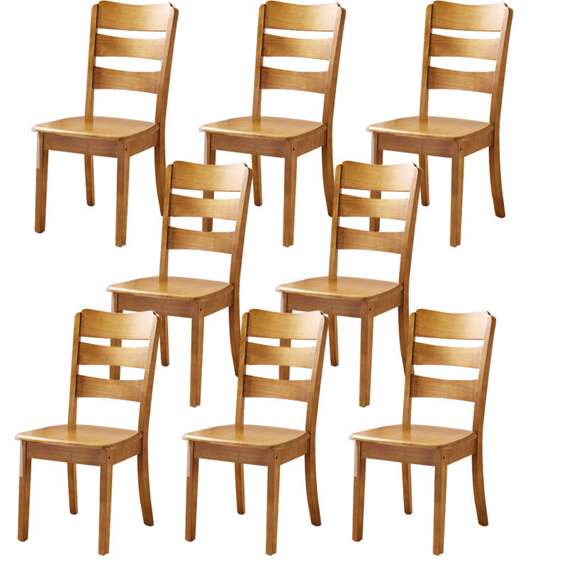 Sillas de comedor de madera sólida sillas de comedor sin brazo de estilo moderno