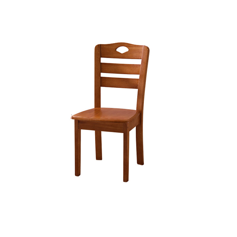 Sillas de comedor de madera sólida sillas de comedor sin brazo de estilo moderno