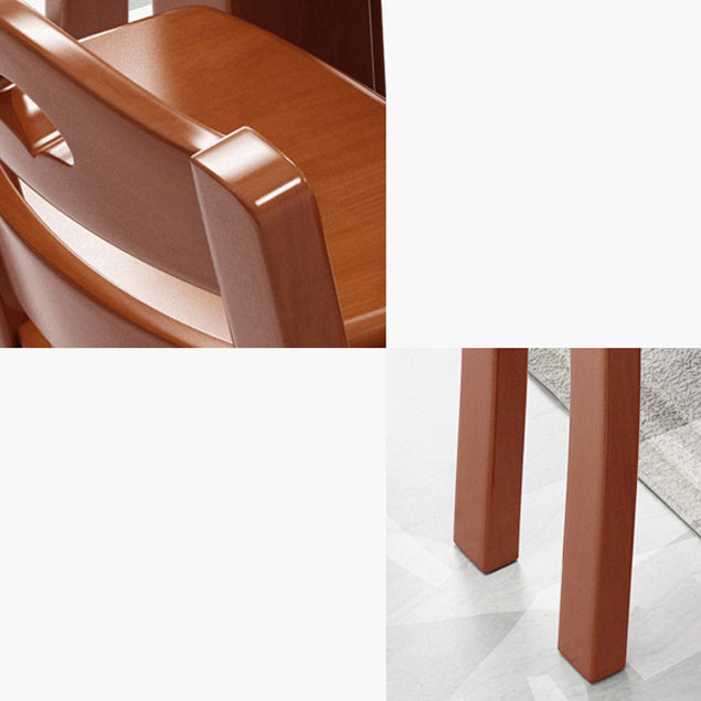 Sillas de comedor de madera sólida sillas de comedor sin brazo de estilo moderno