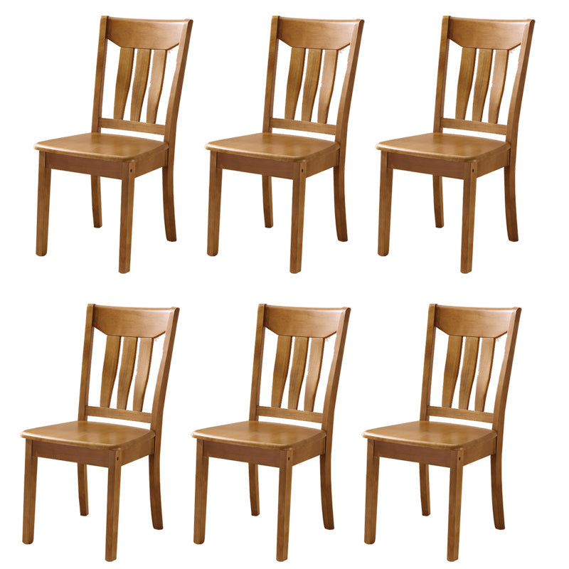 Sillas de comedor de madera sólida sillas de comedor sin brazo de estilo moderno