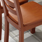 Sillas de comedor de madera sólida sillas de comedor sin brazo de estilo moderno