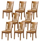 Sillas de comedor de madera sólida sillas de comedor sin brazo de estilo moderno