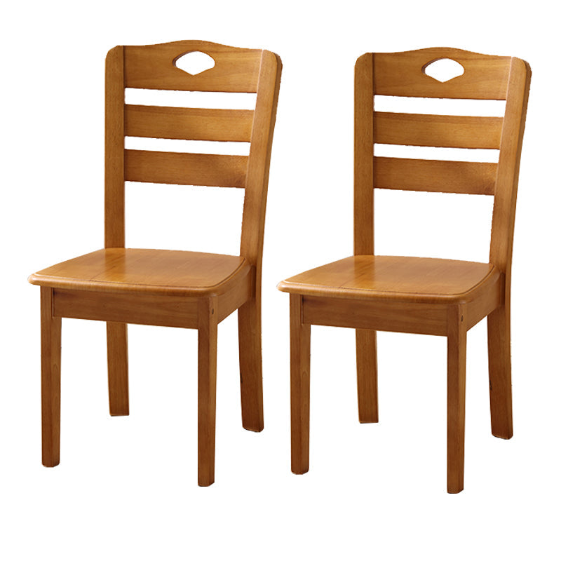 Sillas de comedor de madera sólida sillas de comedor sin brazo de estilo moderno