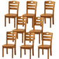 Sillas de comedor de madera sólida sillas de comedor sin brazo de estilo moderno
