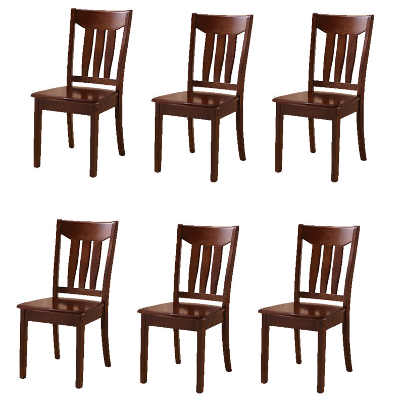 Sillas de comedor de madera sólida sillas de comedor sin brazo de estilo moderno
