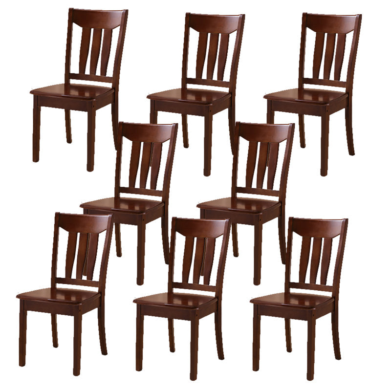 Sillas de comedor de madera sólida sillas de comedor sin brazo de estilo moderno