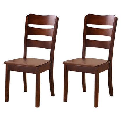 Sillas de comedor de madera sólida sillas de comedor sin brazo de estilo moderno