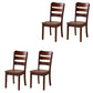 Sillas de comedor de madera sólida sillas de comedor sin brazo de estilo moderno