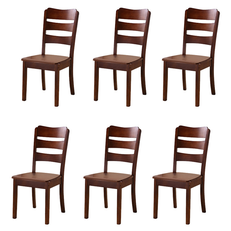Sillas de comedor de madera sólida sillas de comedor sin brazo de estilo moderno