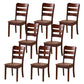 Sillas de comedor de madera sólida sillas de comedor sin brazo de estilo moderno