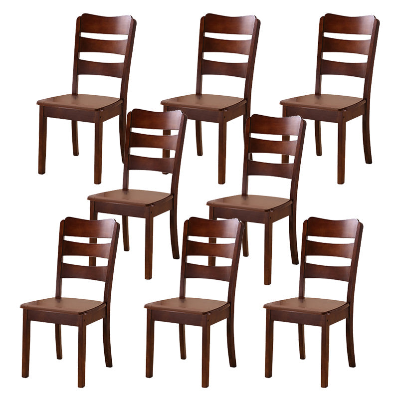 Sillas de comedor de madera sólida sillas de comedor sin brazo de estilo moderno