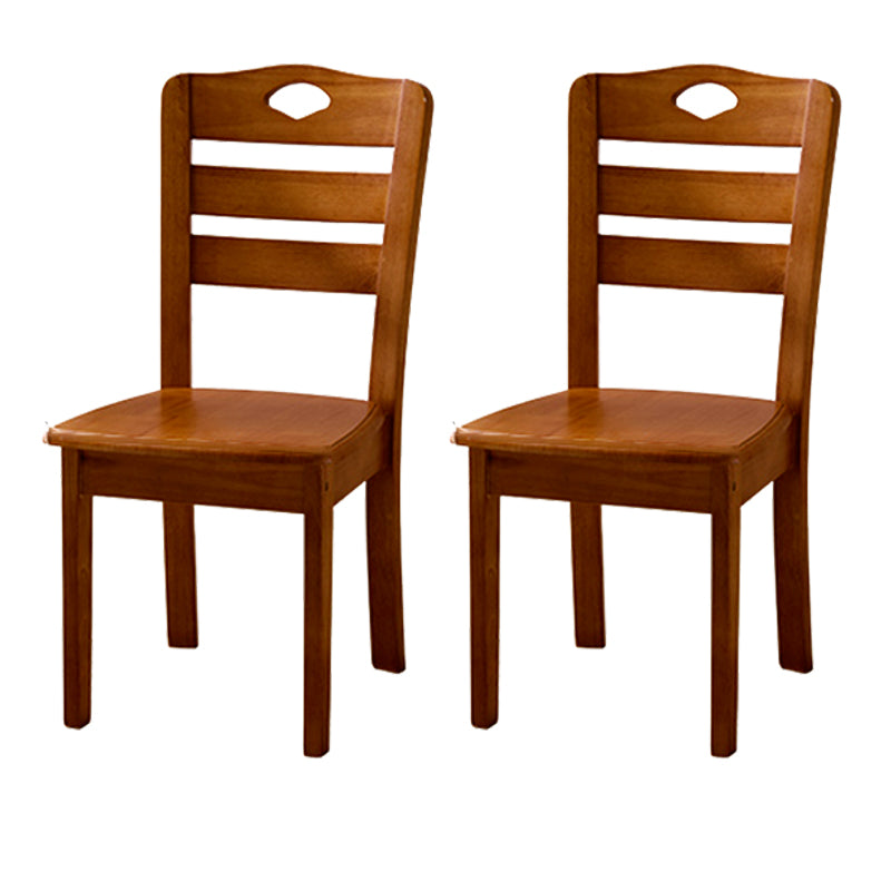 Sillas de comedor de madera sólida sillas de comedor sin brazo de estilo moderno