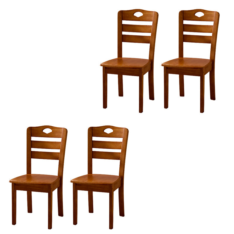 Sillas de comedor de madera sólida sillas de comedor sin brazo de estilo moderno