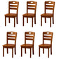 Sillas de comedor de madera sólida sillas de comedor sin brazo de estilo moderno