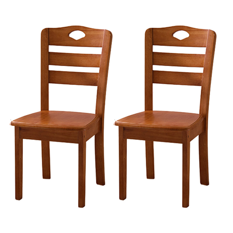 Sillas de comedor de madera sólida sillas de comedor sin brazo de estilo moderno