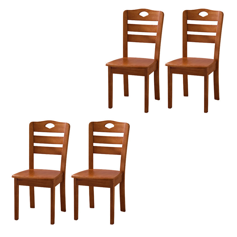 Sillas de comedor de madera sólida sillas de comedor sin brazo de estilo moderno