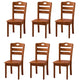Sillas de comedor de madera sólida sillas de comedor sin brazo de estilo moderno